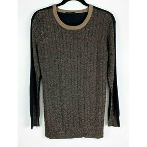 Mel & Lisa Long Sleeve Sweater Tunic Slit sides